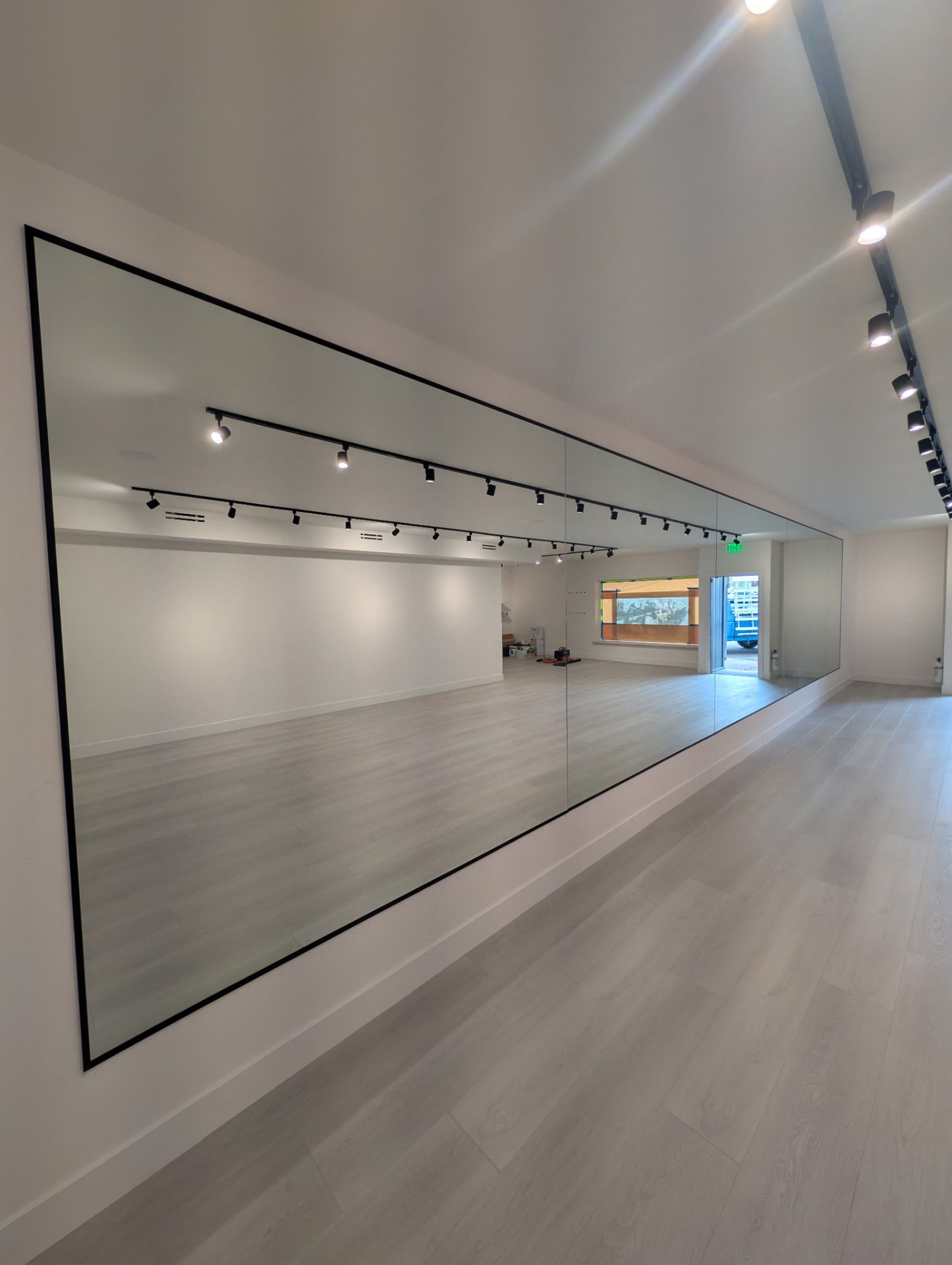 Full-length studio wall mirror at Tonic Method in Durango, Colorado